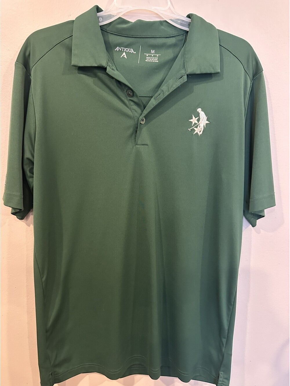 Antigua  Vanderbilt Legends Golf course  logo Polo Green  Mens M Shirt